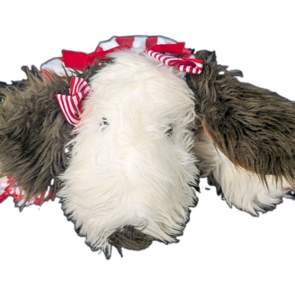 Vintage Build a Bear Shaggy Dog with Cheerleader costume